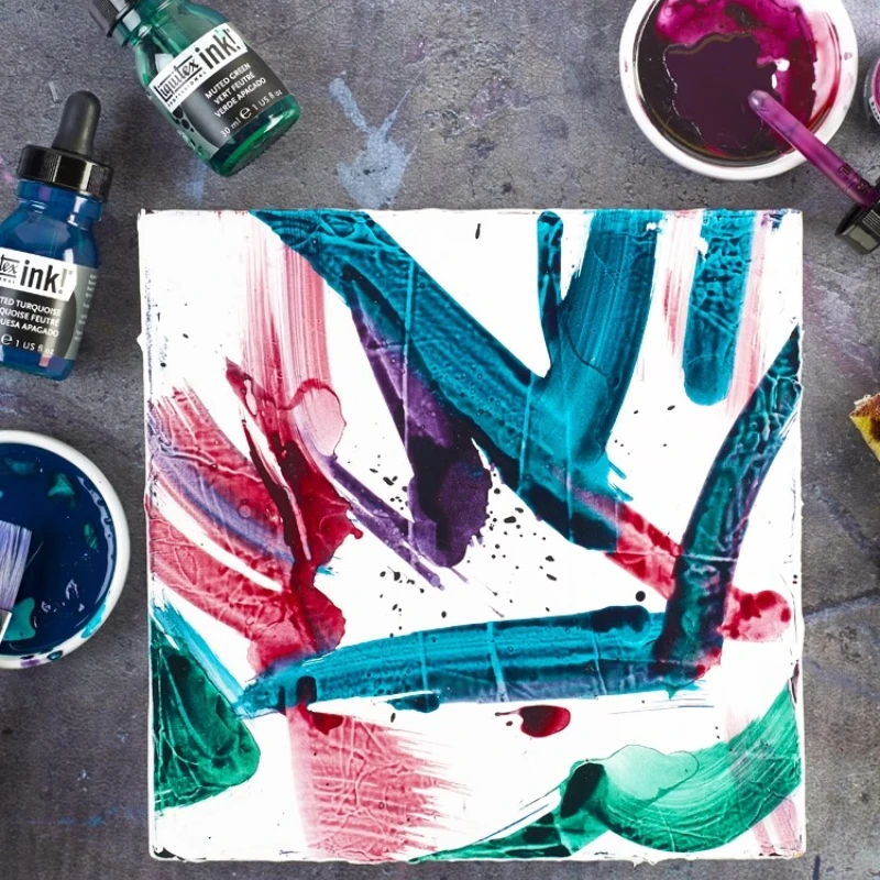30ml Liquid Acrylic Ink Brightly Colored Waterproof Sun-resistant Not Easy To Fade for Hand-painted DIY Graffiti Manicure view 2