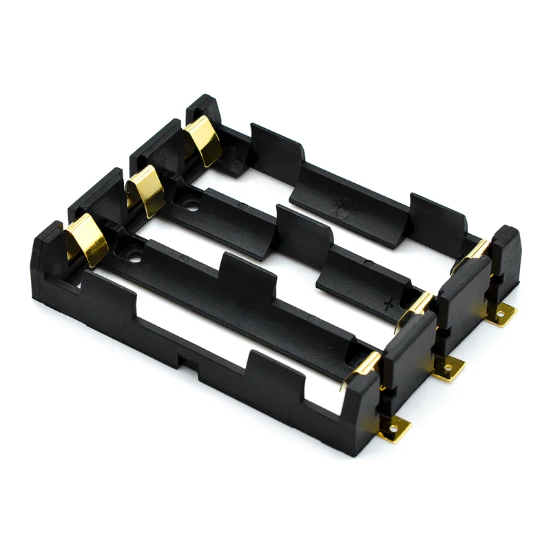 

30pcs/lot MasterFire 3x 4x 18650 battery holder smd smt Storage Box Case With Bronze Pins 3 4 slots 18650 Batteries Shell