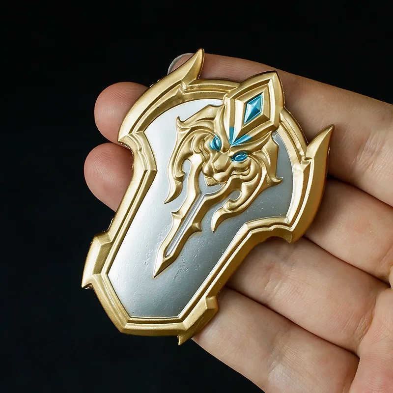 Arthur Shield – modèle de dessin animé en alliage, 6cm, artisanat, décoration de bureau, Collection de périphériques de jeu, cadeaux de Festival exquis, jouets pour enfants, nouvelle collection