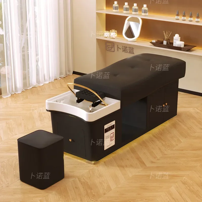 New Hair Treatment Shampoo Bed for Beauty Barber Shop Constant Temperature Water Circulation Fumigation Massage Head