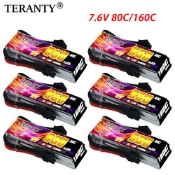 1-10Pcs TERANTY 2S 850mAh 7.6V 80C HV Lipo Battery with XT30 Plug for Happymodel FPV Racing Cine Whoop BetaFPV Drone RC Parts