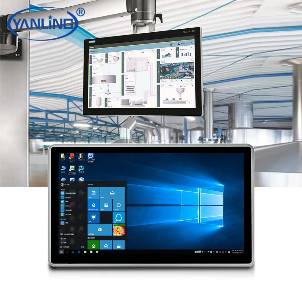17 Inch All-in-One Industrial Control Embedded Computer J1900 CPU With Capacitive Touch Panel PC