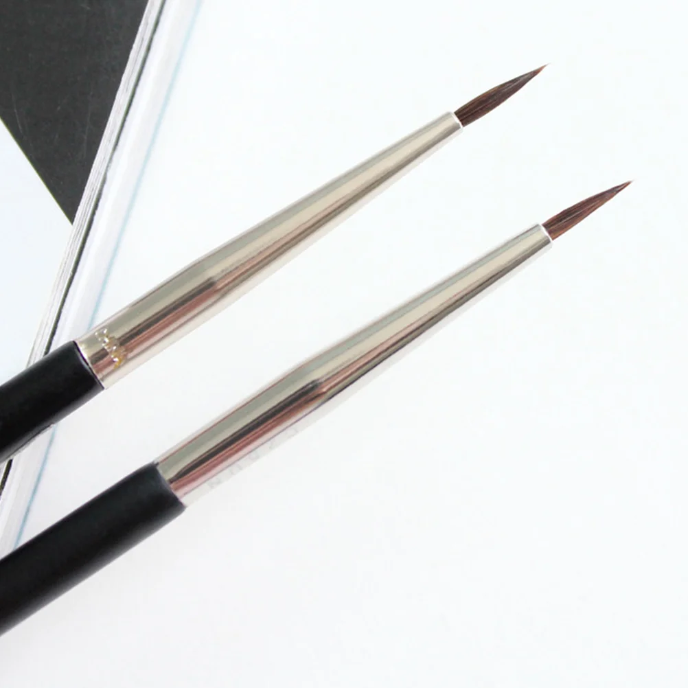 

2Pcs Eyeliner Brush Eyeshadow Brush Set Soft Horsehair Wood Handle Essentials Perfect Eye Makeup Tools Eyeliner