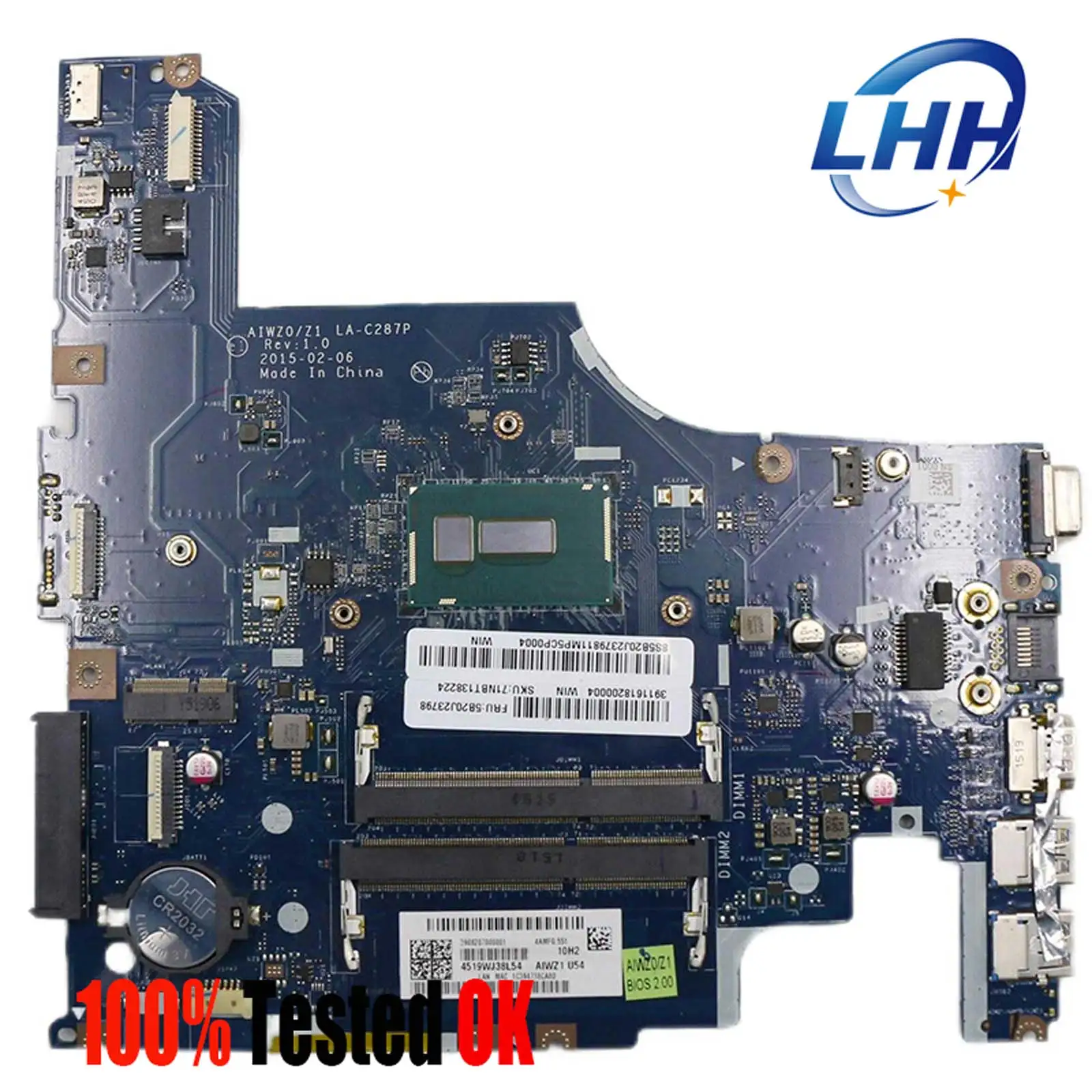 

LA-C287P Mainboard for Lenovo Ideapad Z51-70 Laptop Motherboard I5-5200 CPU Tested Ok