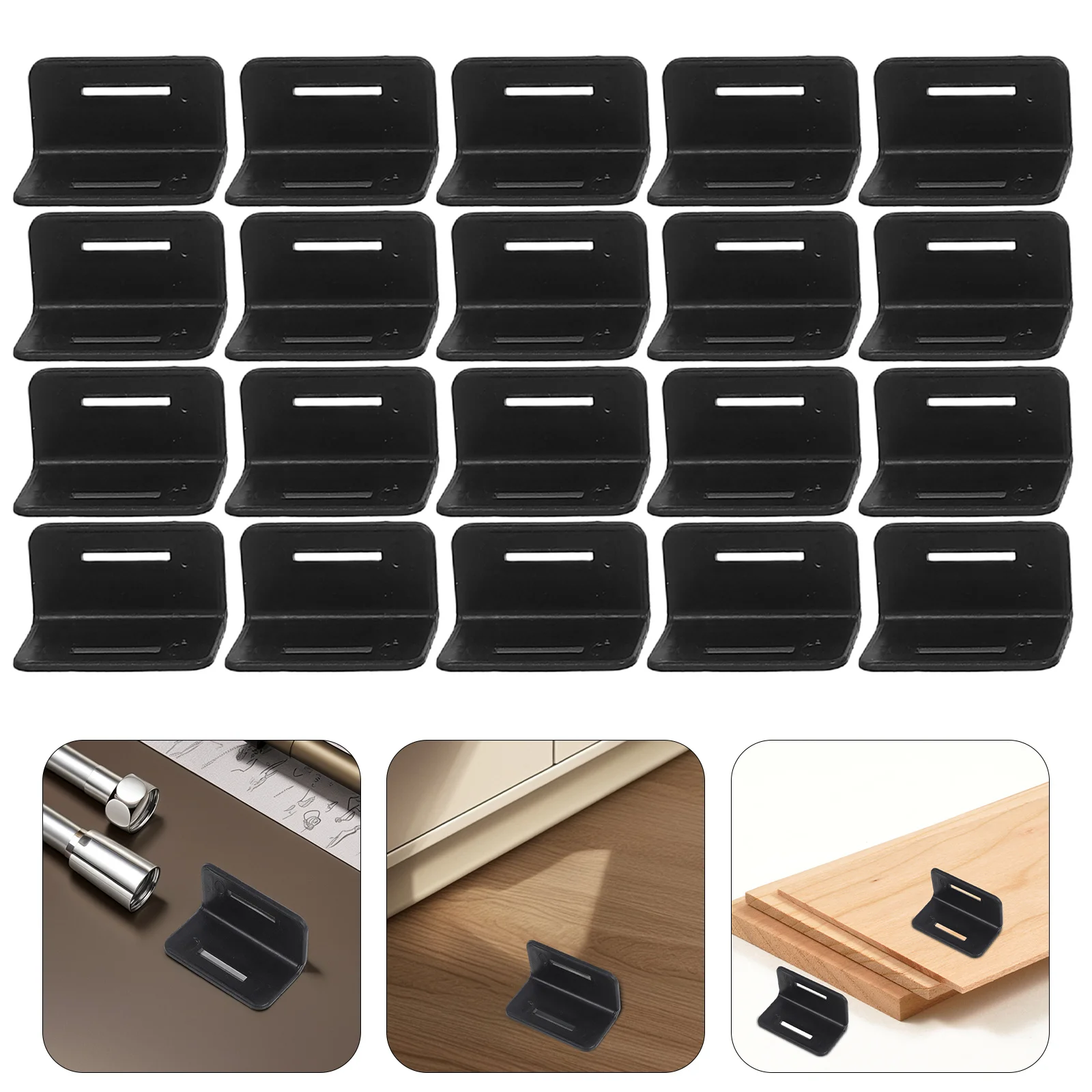 ตัวป้องกันมุมพลาสติกแบบหนา รูปตัว L สำหรับป้องกันขอบบรรจุภัณฑ์ในการขนส่ง จำนวน 100 ชิ้น