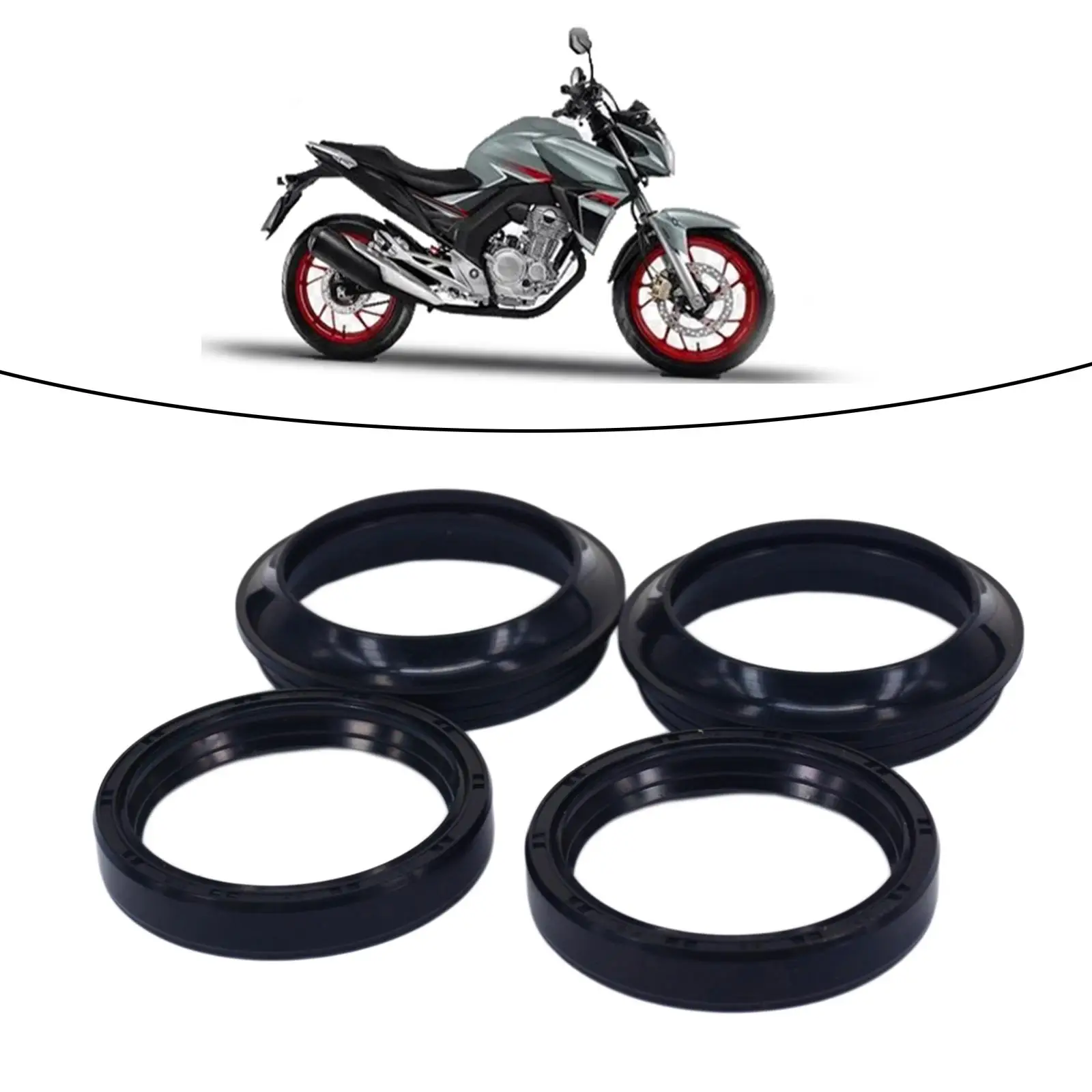 Selos de óleo do amortecedor da garfo dianteiro da motocicleta para Honda CBR250RA CR85R