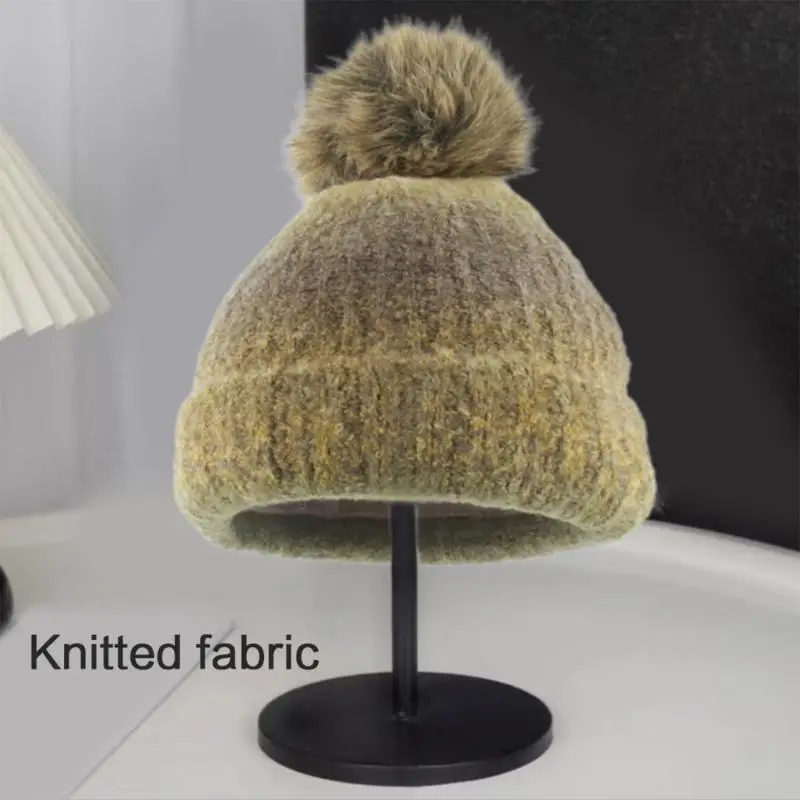 652F Odzież zimowa dla dorosłych Dzianina Gradienty Kapelusz Szalik i rękawiczki Zestaw zapewniający ciepło Zimna pogoda na