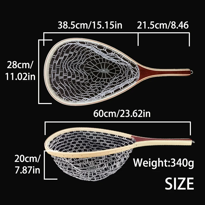 

Solid wood bamboo net silicone rubber net bag stream road Asian net hand-made net