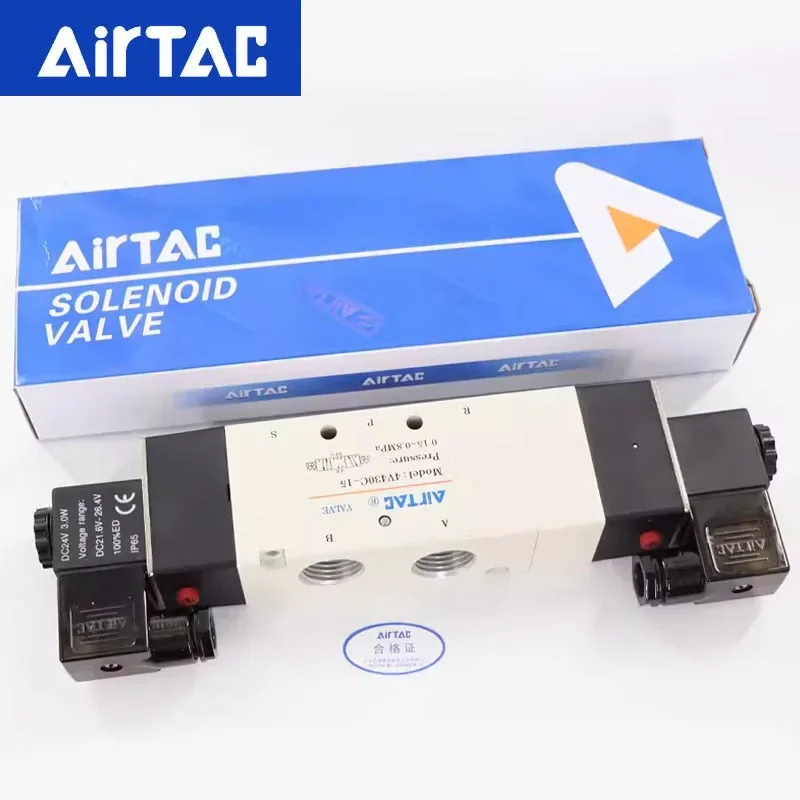 AirTAC Three Position Five Way 4V430C-15 4V430E-15 4V430P-15 Pneumatic Electric Solenoid Valve 12V 24V 110V 220V