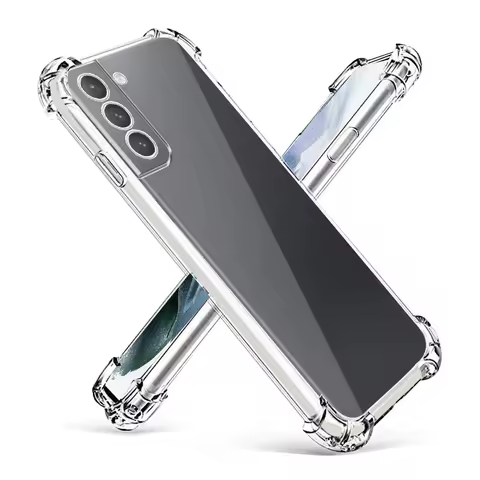 Shockproof Transparent Silicone Case For Samsung Galaxy S25 S24 S23 FE S22 Ultra S21 S20 FE Note 20 Ultra A55 A35 A25 A15 A05 S