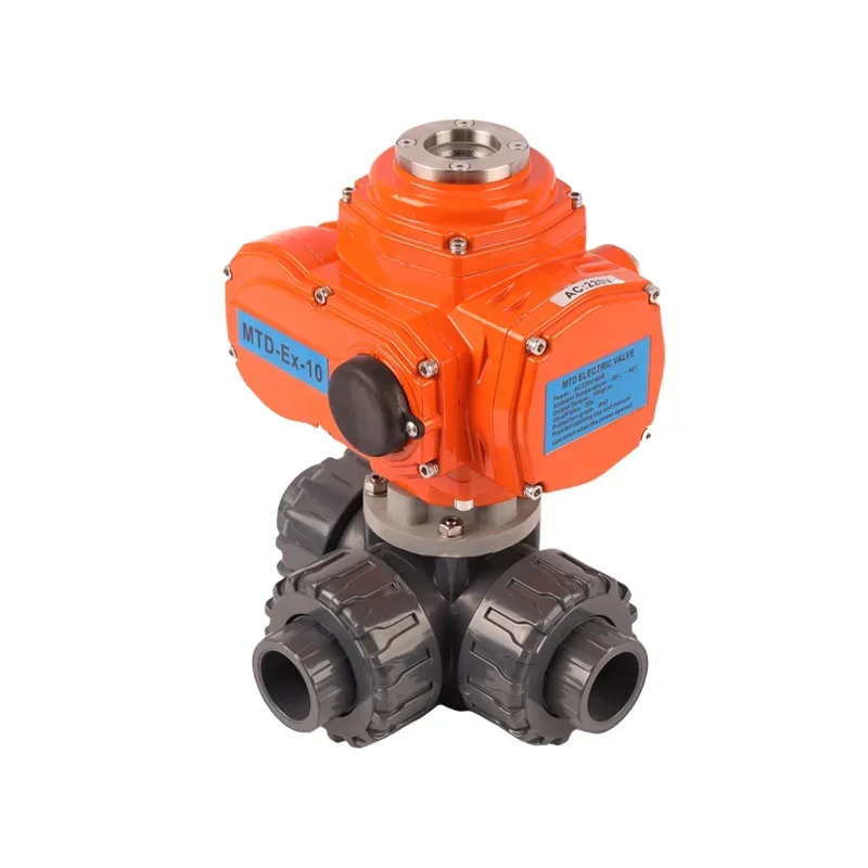 

Взрывозащищенный, длительный срок службы, 2, 3-ходовой пластиковый ПВХ моторизованный водяной шаровой клапан, электрический приводной шаровой клапан