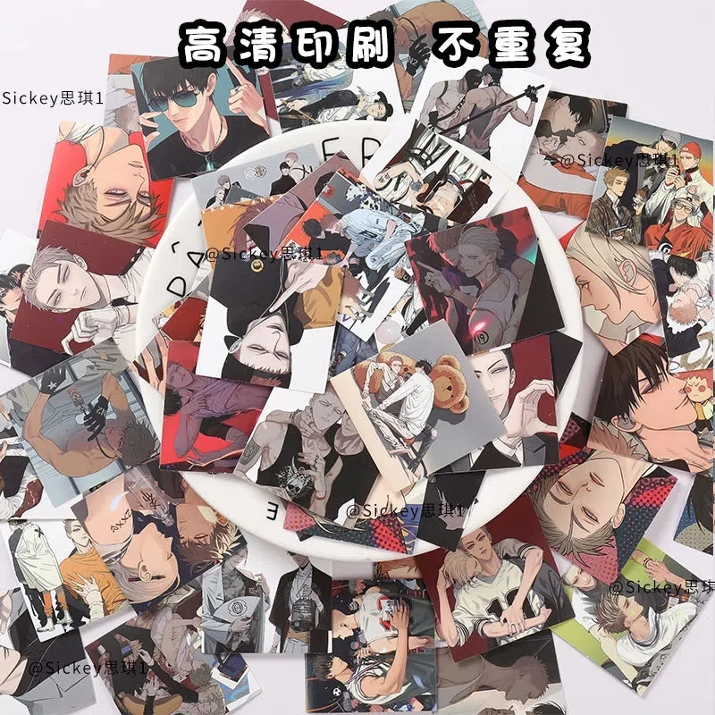 62pcs/Pack Old Xian 19Days Around Waterproof Sticker 4.5x4.5cm Mo Guan Shan/He Tian/Jian Yi/Zhan Zheng Xi Daily Sticker