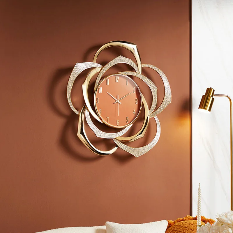 Noiseless Vintage Retro Wall Clock Design Unusual Nordic Corner Luxury Wall Clock Art Aesthetic Relogio De Parede Decoration