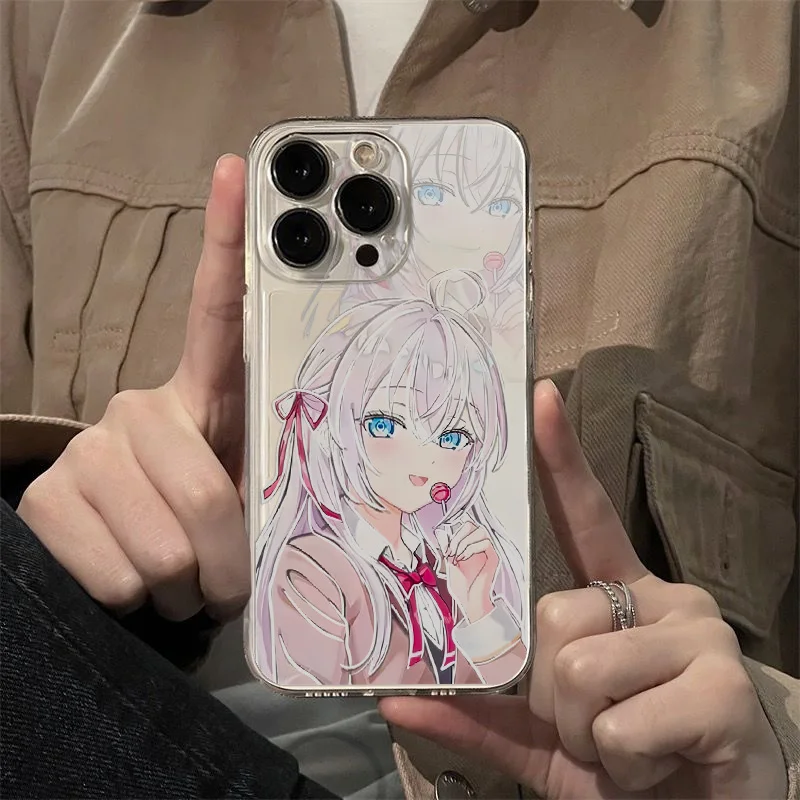 Kawaii Anime Girl Alya Phone Case For iPhone 16 15 14 13 12 11 Mini Pro Max X XR XSMax 7 8 Plus SE20 Transparent Cover image 3