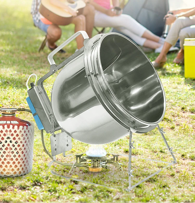 For 7L Large Capacity Stainless Steel Commercial Automatic Cooking Machine Lazy Kitchen Roasting Cooking Machine Stir Fryer