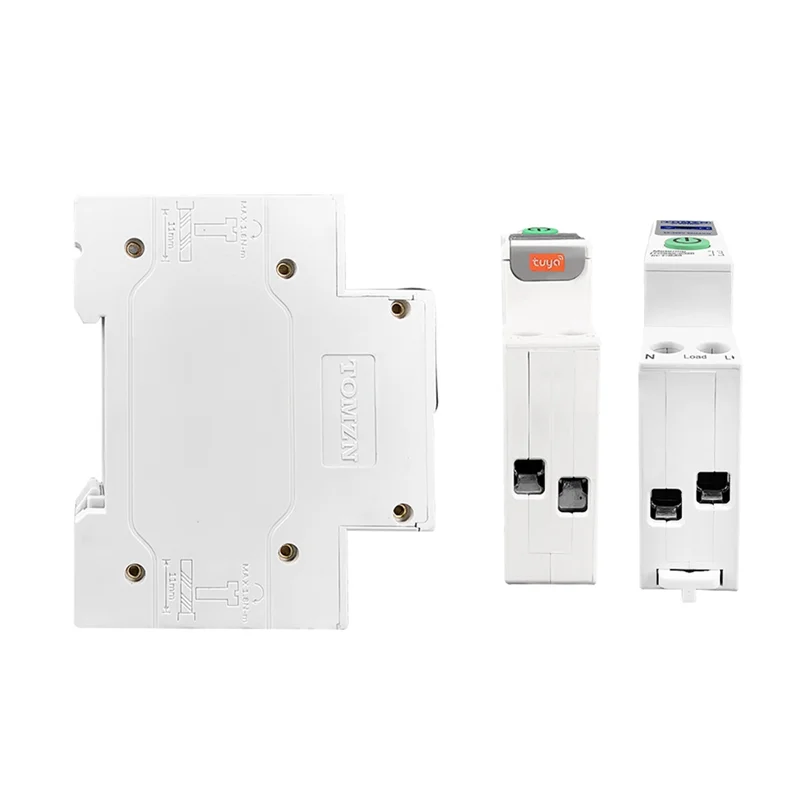 ABDE-TOMZN TOB9S-VAP TUYA Smartlife 63A 1P + N WIFI Smart Switch Meteran Energi Kwh Metering Pemantauan Circuit Breaker Timer Relay