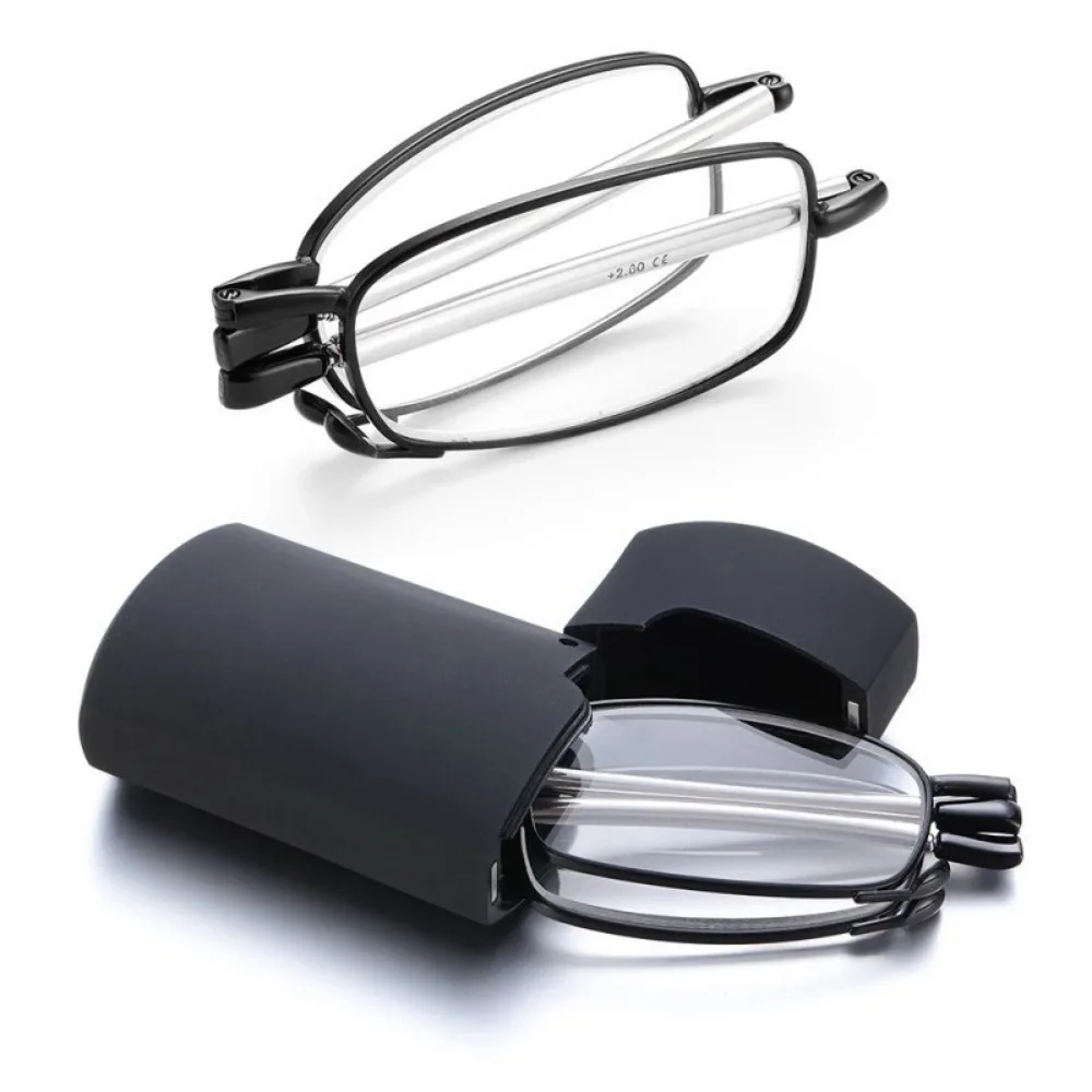Geschenketui, faltbare Lesebrille +1,00 bis +4,00 Stärke, für Männer und Frauen, Anti-Blaulicht-Weitsichtigkeitsbrille – Detail 4
