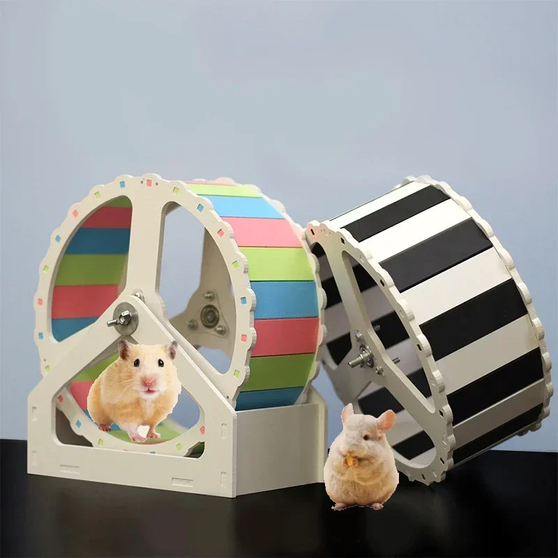 Pet Sport Wheel Hamster Disc Exercise With Stand Rotatory Jogging Wheel Hamster Running Funny Running Disc Toy