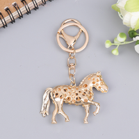 【JYA1】Crystal Horse Rhinestone Metal Key Chains Holder HandBag Pendant Fashion Keyrings Keychains For Car Best Gift
