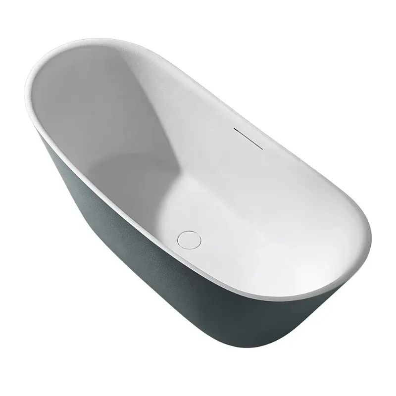 

Colorful Oval Artificial Rock Stone Bathtub Indoor SPA Soaking Bath Tub for Hotel Projects Freestanding Bathtubs