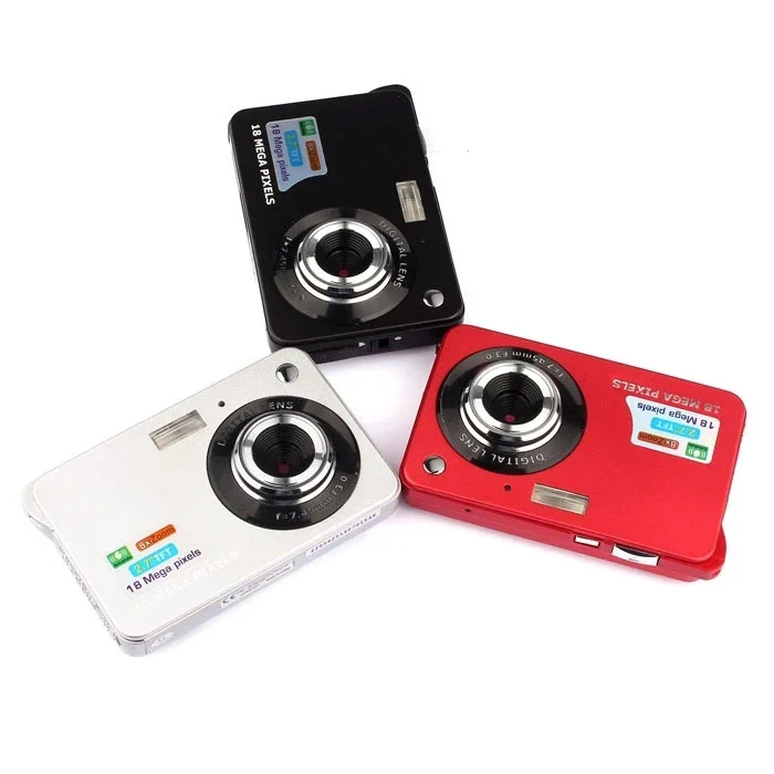 2.7 inch 18 Megapixel 8X Zoom Digital Camera Card-type Automatic Camera for Children with SD Card Slot Video HD Digital Camera