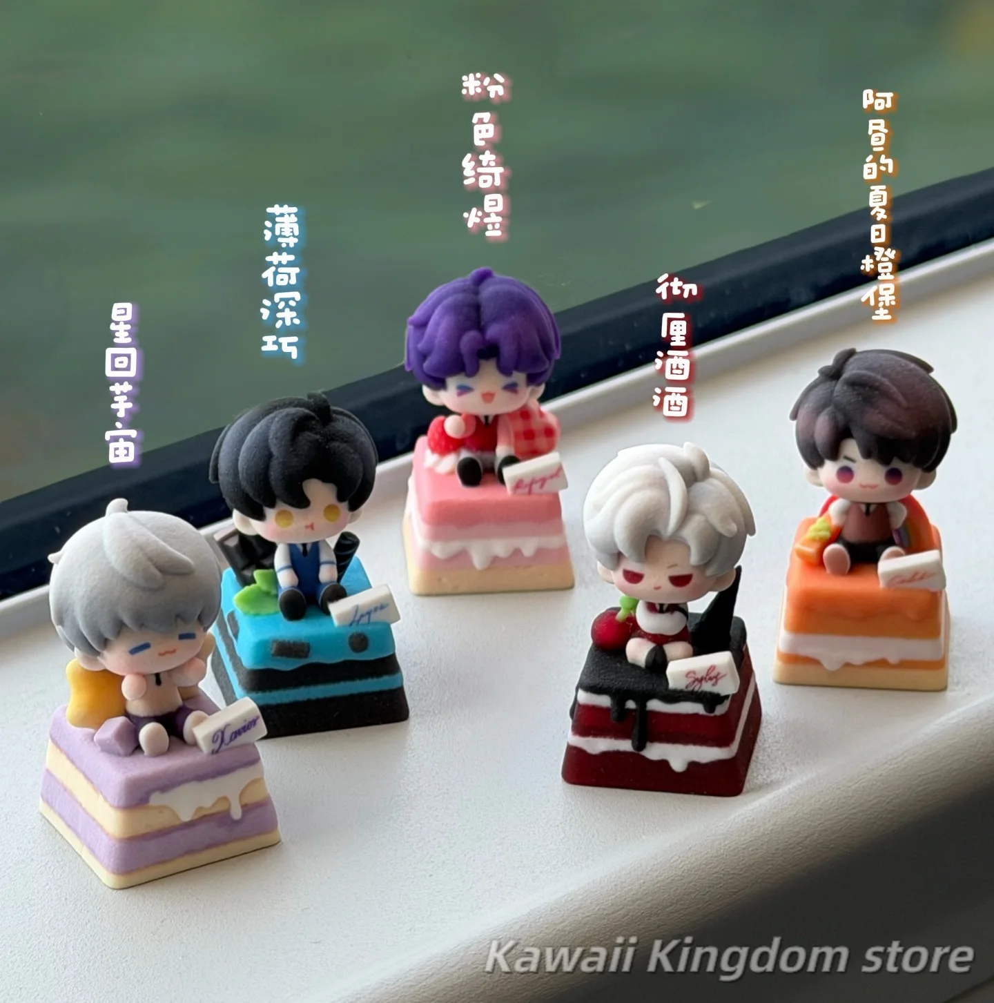 الحب والفضاء العميق Rafayel Zayne Xavier Sylus Caleb ثلاثي الأبعاد Keycap لوحة المفاتيح الميكانيكية أغطية المفاتيح هالوين التميمة هدية #2