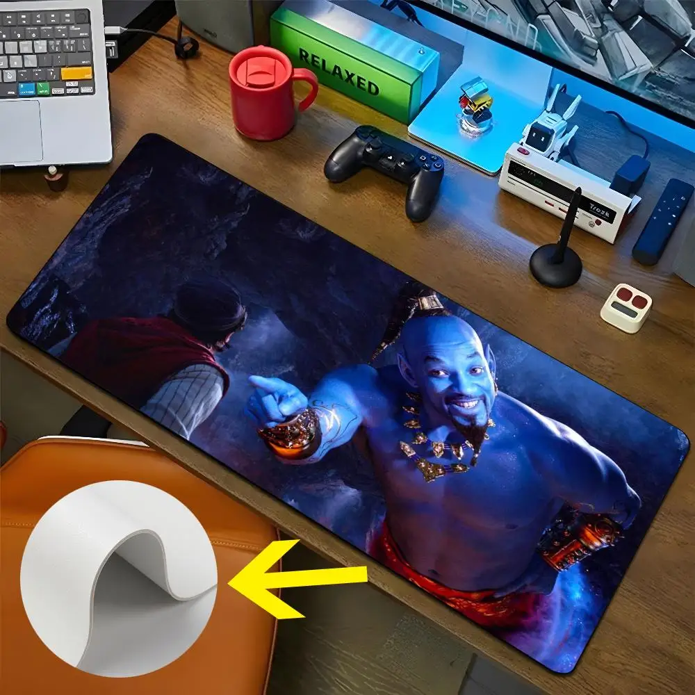 Aladdin Mouse Pad Large Gaming Pad XXL Desk Mat Non Slip Double Sided PU Game Mouse Computer Leather Keyboard Mat