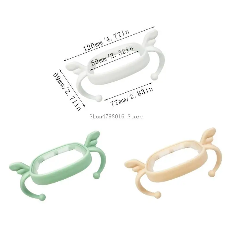 مقبض سهل الإمساك لزجاجات الأطفال، مقبض آمن لزجاجة الرضاعة من البولي بروبيلين بتصميم مريح غير قابل للانزلاق من أجل هيجن #6