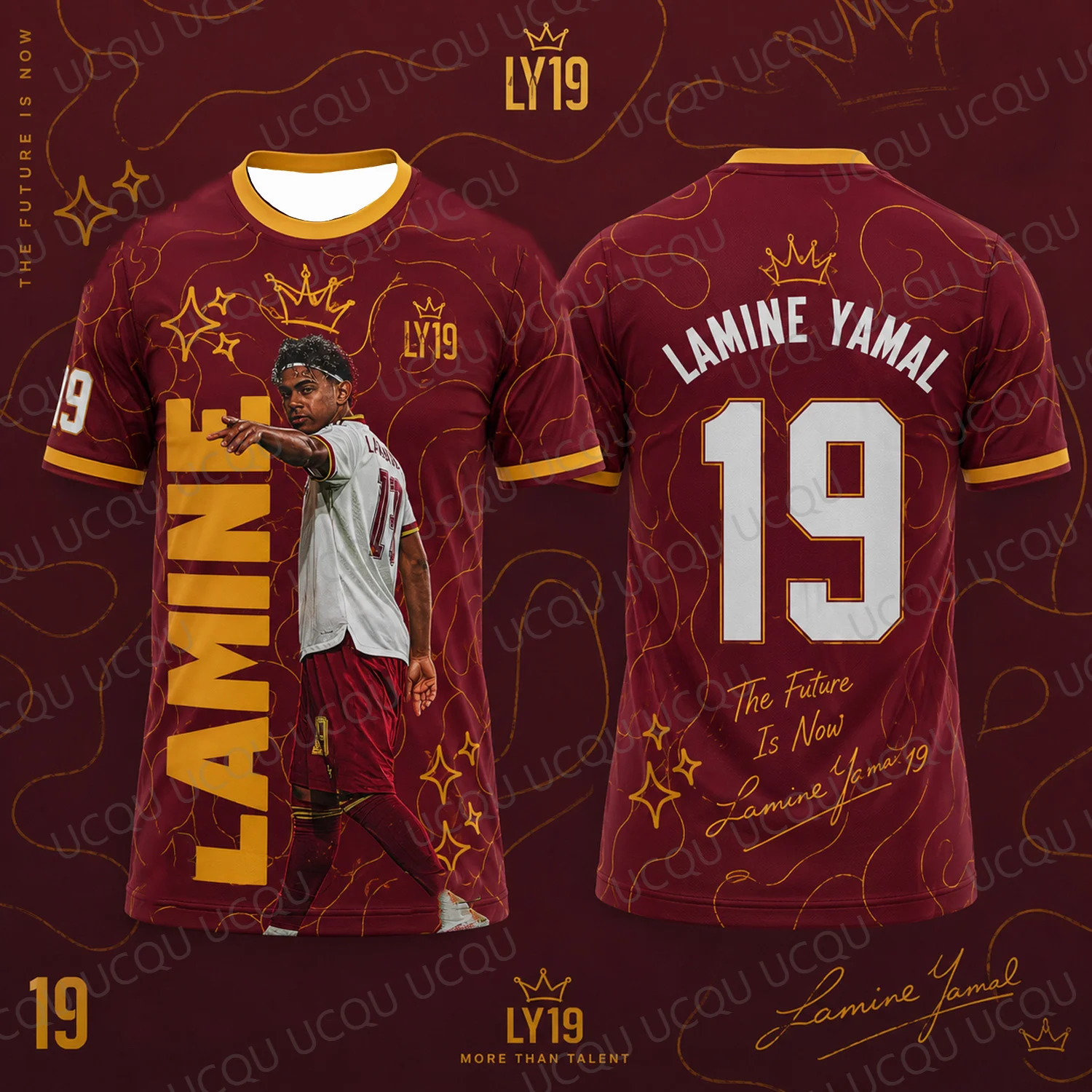 Lamine Yamal 19 Spanien Fußballtrikot Future Is Now Fußballtrikot Grafik-Fan-Trikot für Männer, Frauen, Kinder, Geschenk