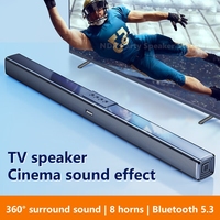 SADA K2 TV Audio Echo Wall Home Theater Strip Wall-mounted Bluetooth Speakers Subwoofer Stereo Surround Soundbar 40W High Power