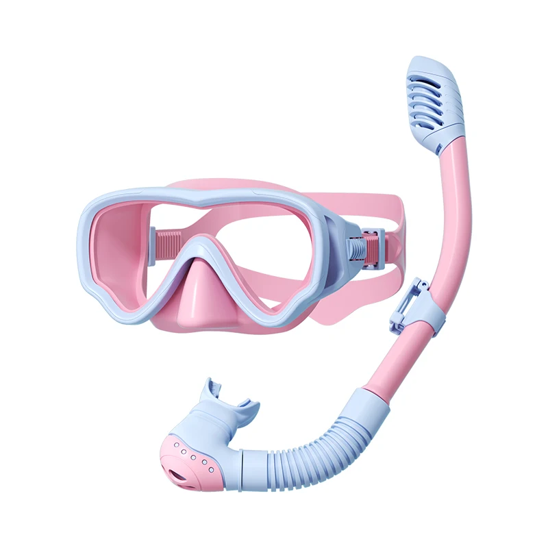 COPOZZ Tauchmaske für Kinder, Vollgesichts-HD-Antibeschlag-Tauchmaske, Unterwasser-Schnorchelmasken-Set, Schwimm- und Schnorchelausrüstung für Kinder