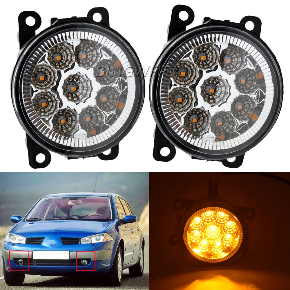 

Fog lights for Renault Duster Kangoo Fluence L30 Megane 2/3 Koleos Clio IV Twingo II Lodgy Kwid Kadjar LED Fog Light Fog Lamp