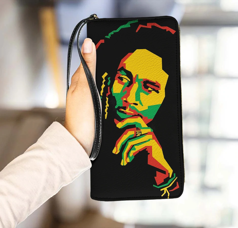 Cantor de Rock Jamaicano Bolsa, Bob Marley Bolsa, Bolsa de Luxo, Cartão, Carteira de Moedas, Alta Qualidade, Estilo Designer de Moda