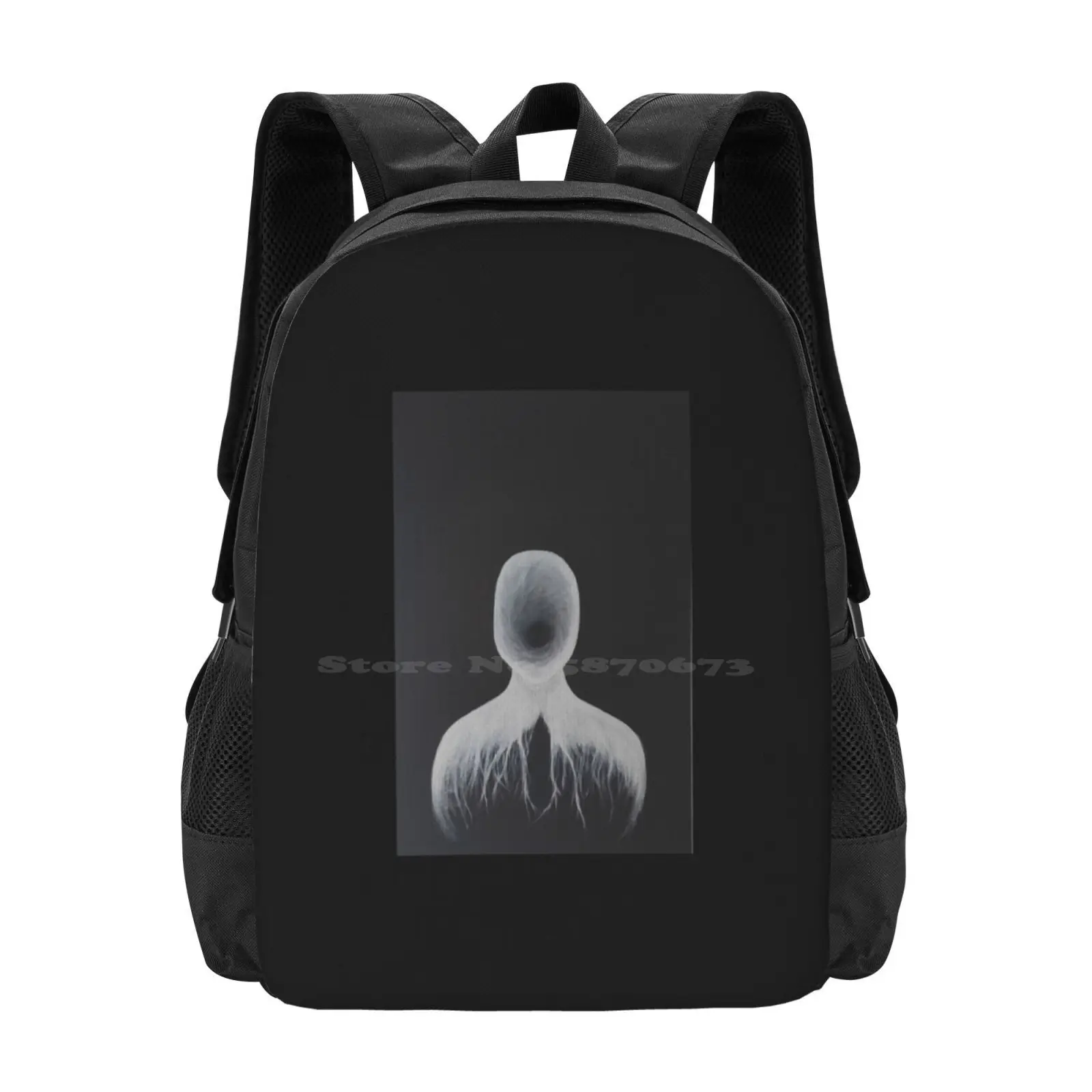 Emptiness Hot Sale Schoolbag Backpack Fashion Bags Dark Black White