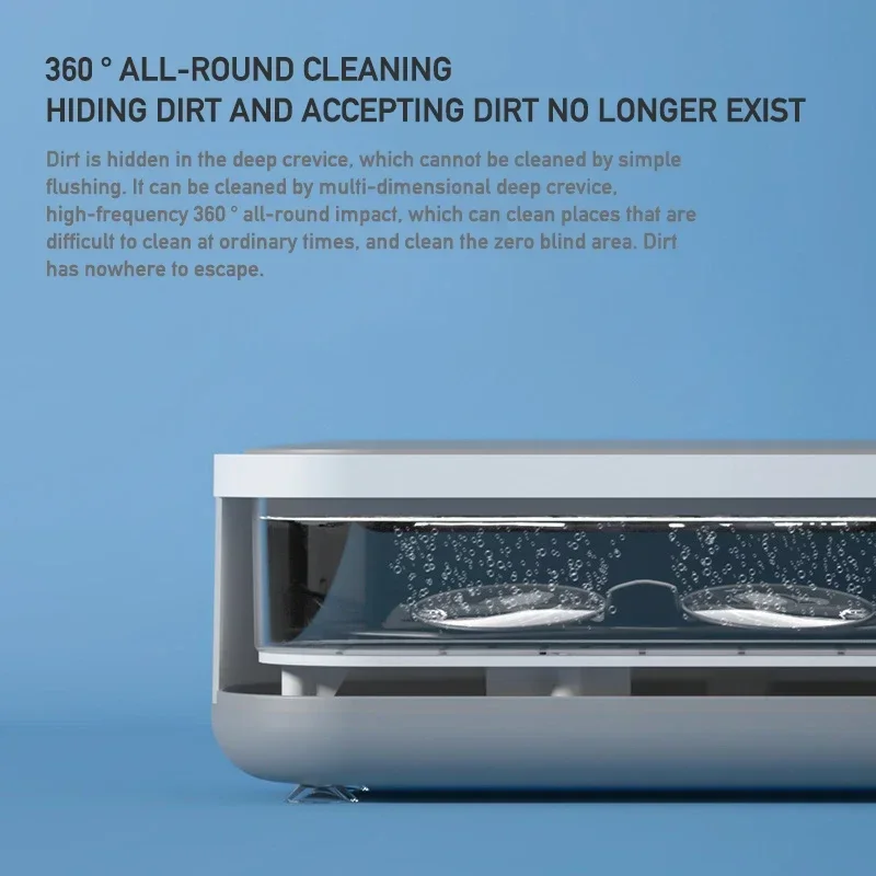 2026 New Ultrasonic Cleaning Machine Vibration Wash Cleaner Jewelry Glasses Cleaner Watch Cleaning Makeup Brush Cleaning Tool image 3