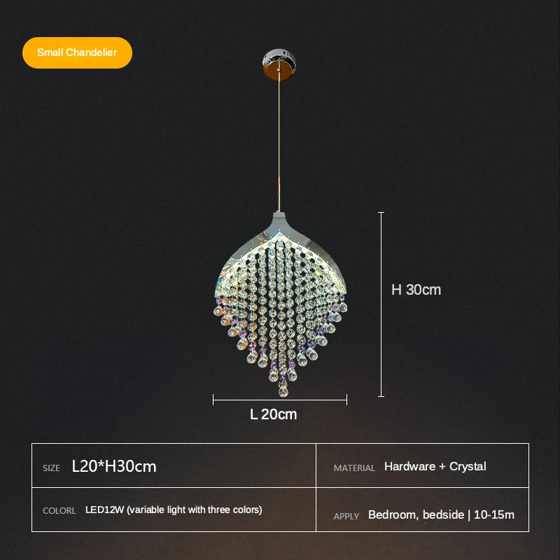 Lampu Fiishline Samping Tempat Tidur Modern Lampu Desainer Garis Panjang Lampu Gantung Kristal Mewah Lampu Bar Dekorasi Kamar Tidur