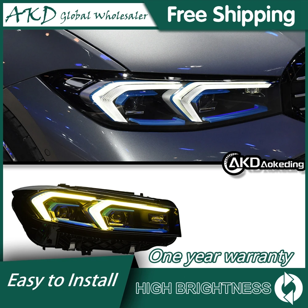 Headlights Car For BMW G20 2019-2021 G28 DRL Hella LED Bi Xenon Bulbs Fog Lights Car Decorations Accessory M3 320 325 Head Lamps