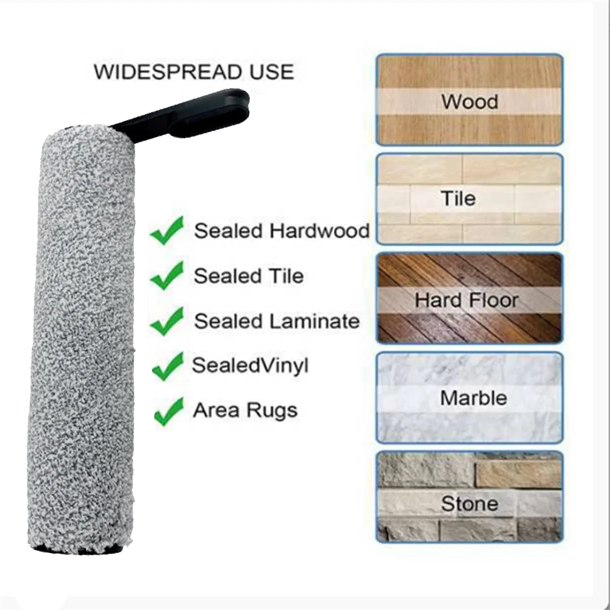 FZFZ 3Pcs 롤러 브러시 바닥 1 S5/S5 습식 건식 진공 청소기 브러시 롤러 교체 부품 액세서리