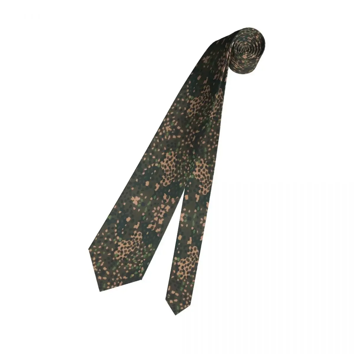 Erbsenmuster-Corbata de camuflaje alemán para hombres, corbata de camuflaje militar de seda personalizada, corbatas para el cuello de fiesta, punto de guisante, moda