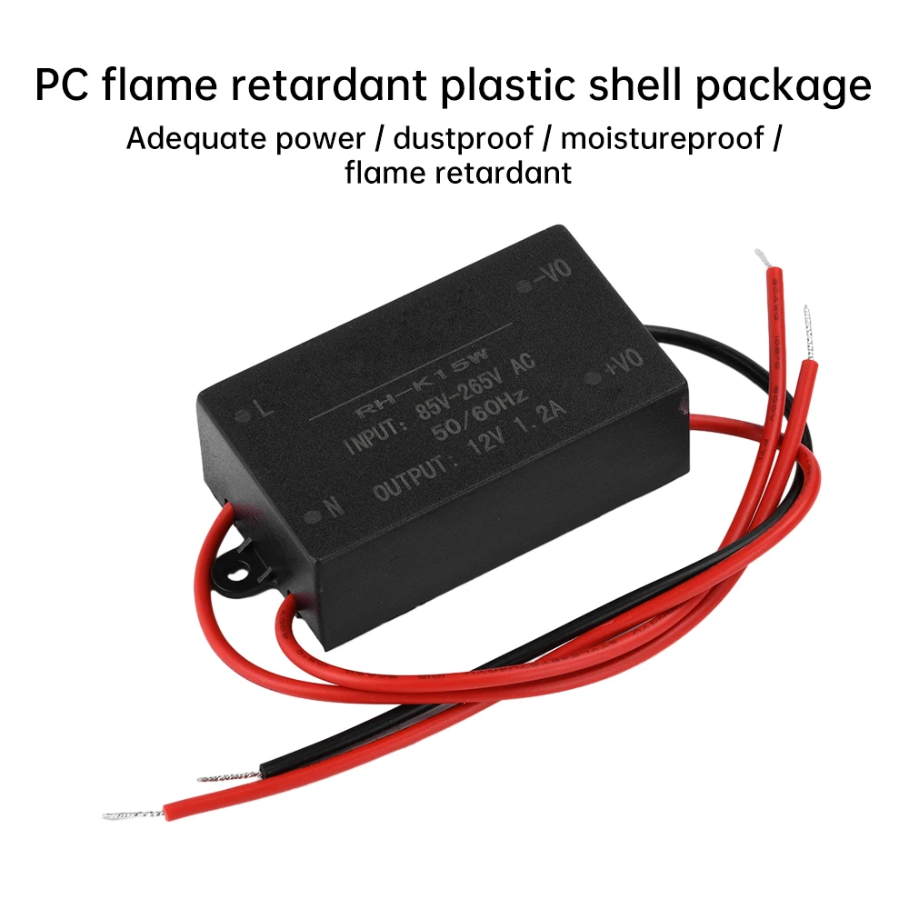 AC/DC Step-down Power Supply Module 15W AC85-265V to DC12V24V Monitoring Switching Security Transformer for Electronic Component