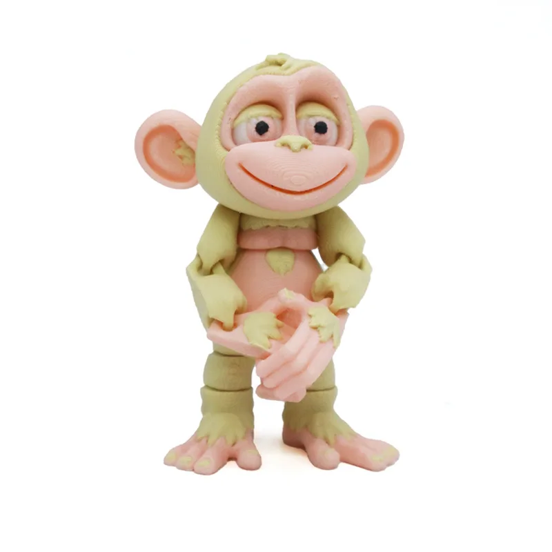 3D Printing Monkey Crafts Figure Multi-joint Movable Funny Abstract For Home Desk Decoration Accessories Children's Unique Gift