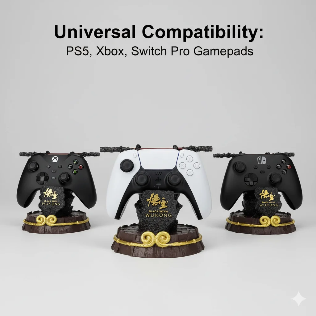 

Deluxe Wukong Controller Holder for PS5 PS4 Xbox Switch Console Creative Display Stand Collector Gift Gaming Room Decoration