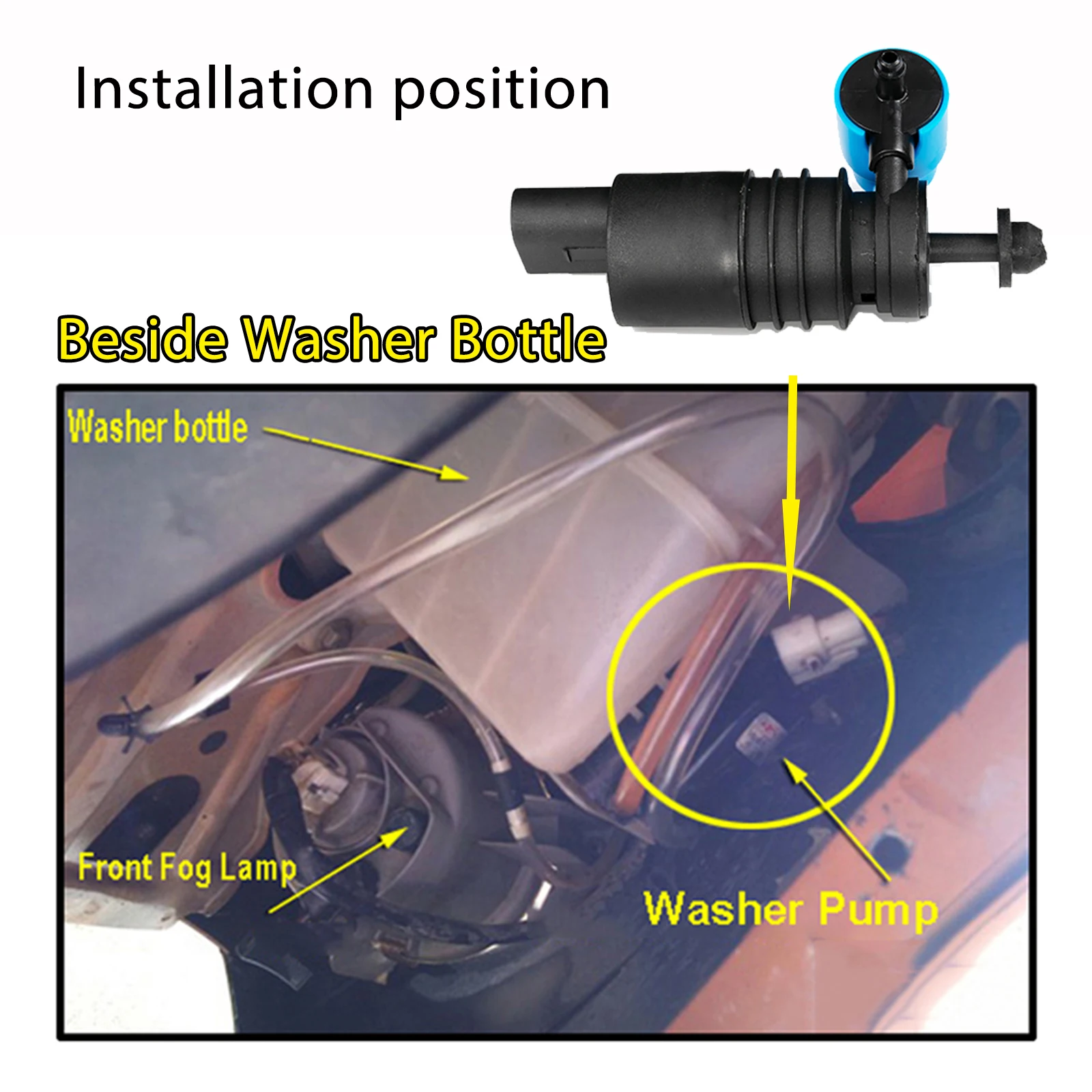 Moteur de pompe de lave-glace avant Erick's Wiper, adapté pour Mercedes Benz Classe E Estate W210 S210 Classe A W168 Wrationnal Break Sedan