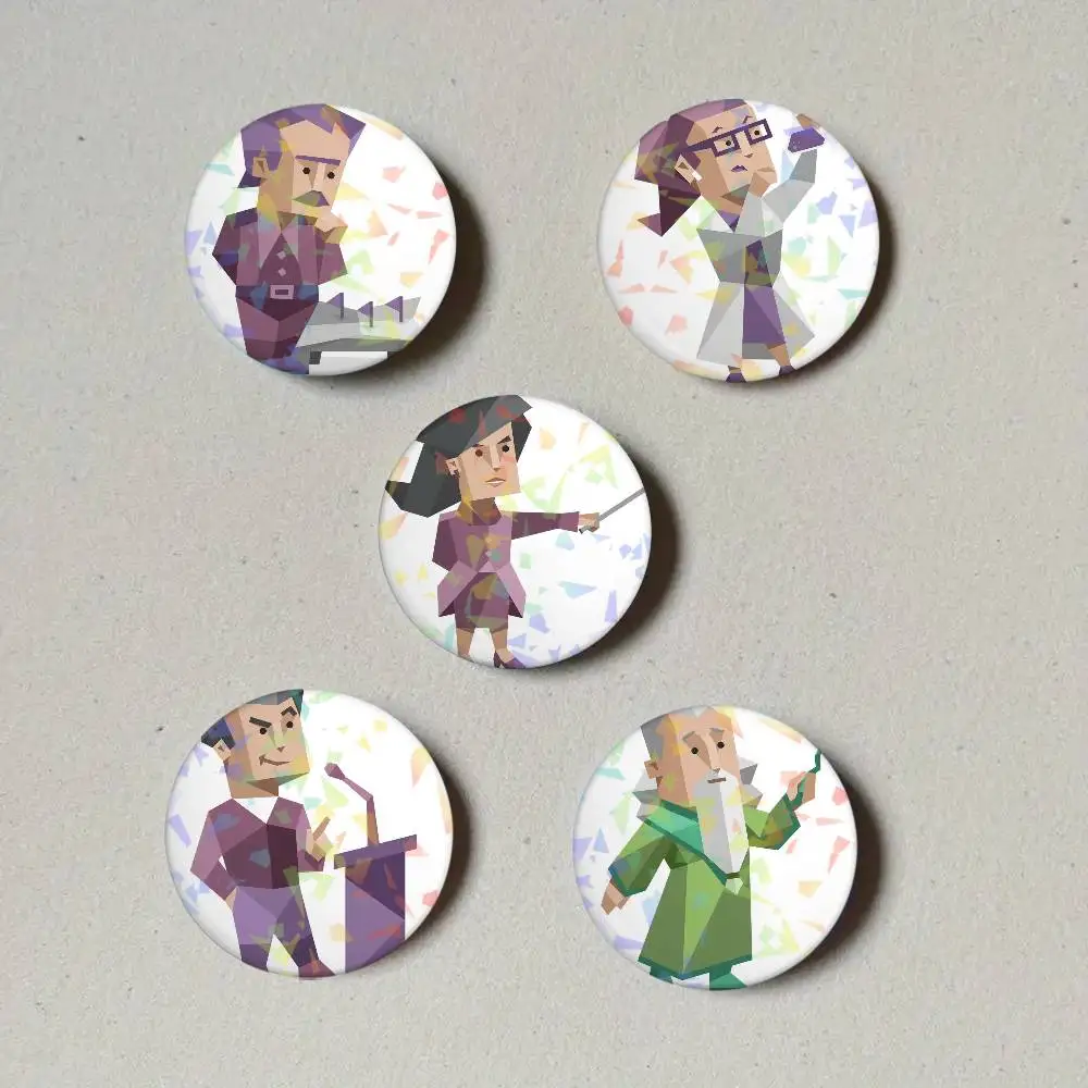 ZZ MBTI 16 أنواع الشخصية شارة مستديرة دبابيس التلبيب لحقائب الظهر حقيبة الليزر بروش الملابس الهدايا #3