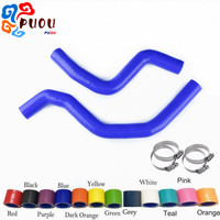 FIT MITSUBISHI LANCER EVO 7&8 2001-2005 CT9A 4G63 SILICONE RADIATOR HOSE 2PCS PIPE KIT