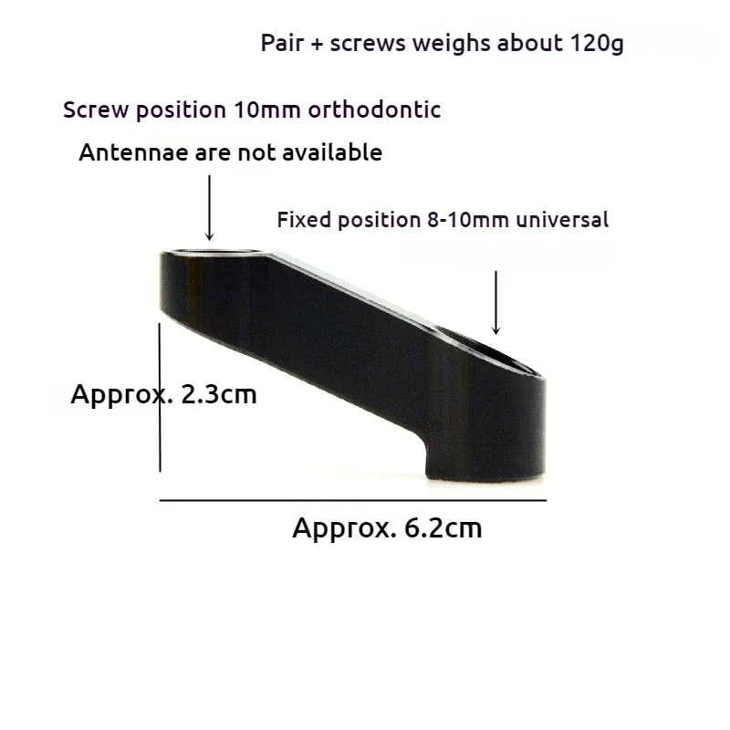 For Zontes 368G 368 G 310R 310X  310 t2 G1 125 U1  ZT 125 T310 350E 350 Motorcycle Mirrors Riser Extension Bracket Accessories