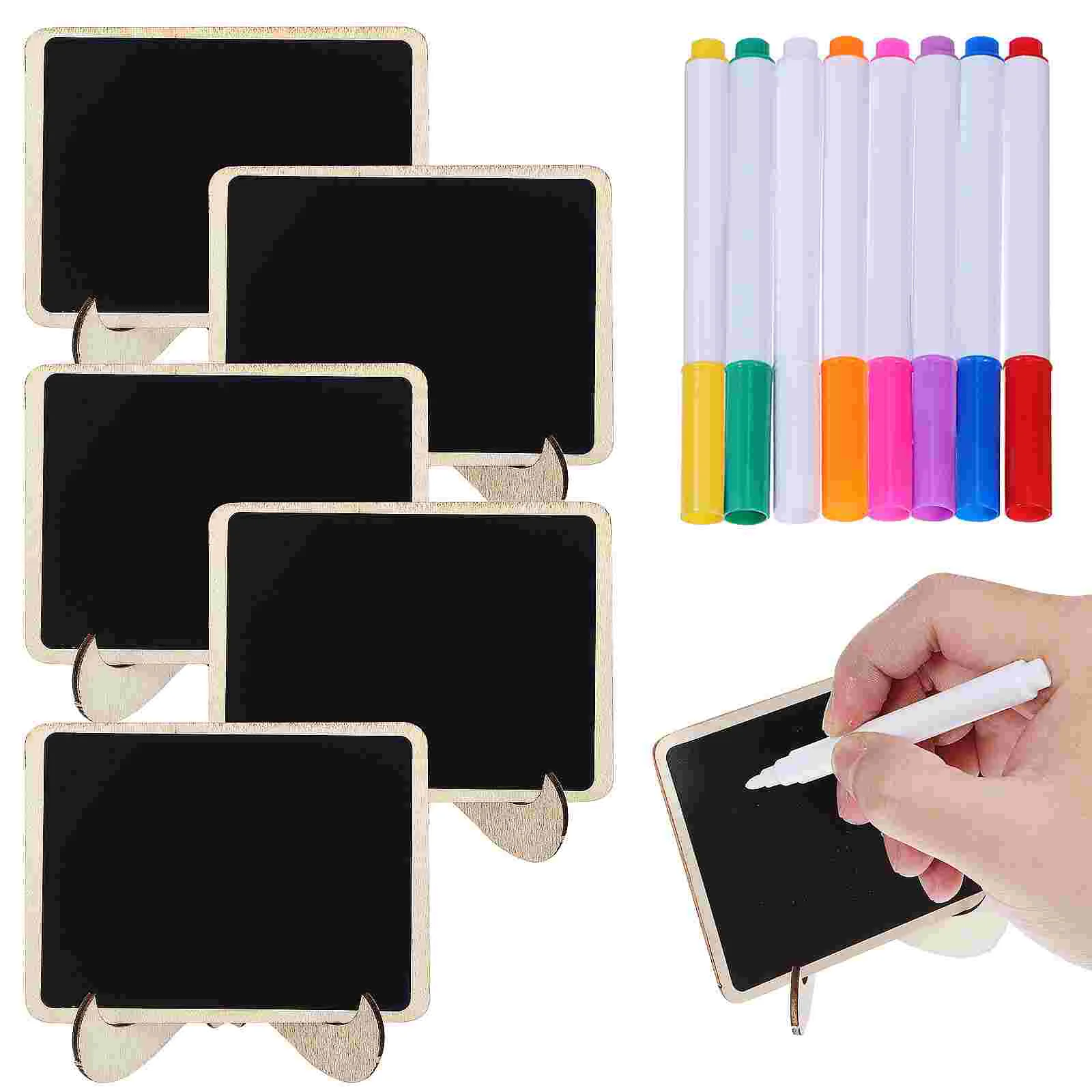 Small Drawing Board Ornaments Tabletop Chalkboard Sign Signs Boxwood Blackboard