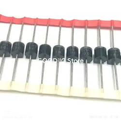 10PCS P600M P600J Diode P600K P600G Package R-6 Original 6A New P600D Fast Rectifier Tube