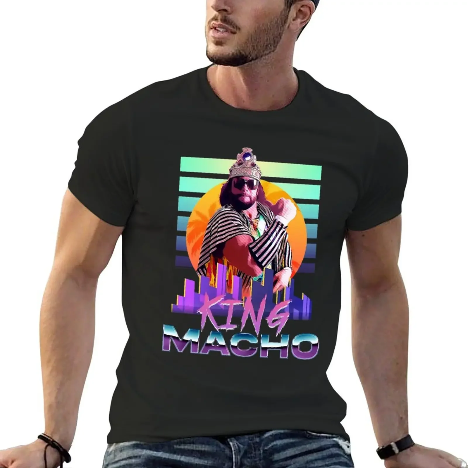 

Retro King Macho T-Shirt summer top summer tops oversized oversized t shirt vintage t shirt men