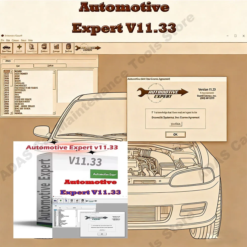 Car Maintenance Tool Car Repair Software Automotive Expert V11.33 obd2 scanner Best Shop Management Software TIME Unexpire Patch